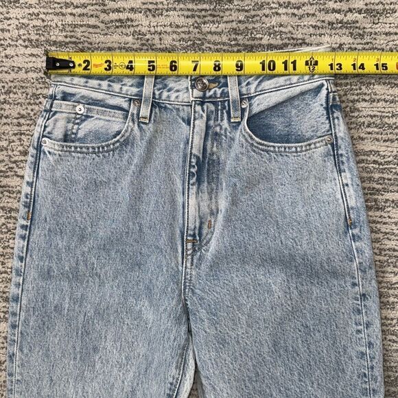 NWT SLVRLAKE Women's Blue Beatnik High-Rise Slim Jeans Size 24 Time Worn Wash - Picture 10 of 16